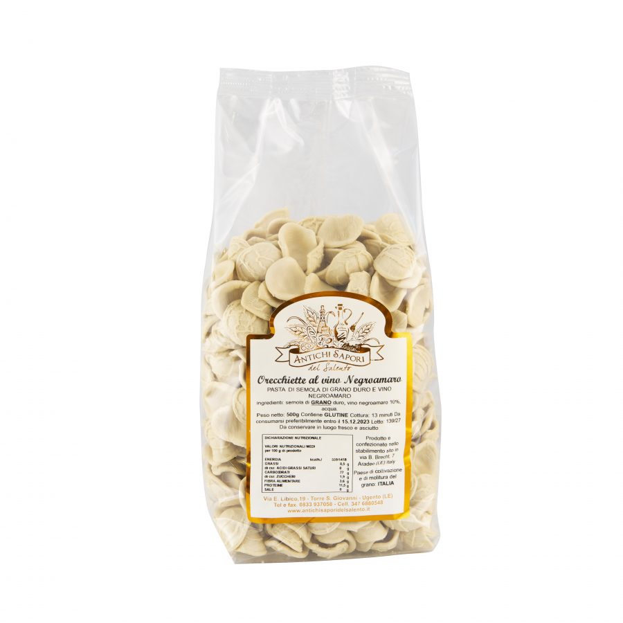 Antichi Sapori - Orecchiette al vino Negroamaro